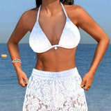 Adelaide - Elegantní bikiny set z hladké krajky