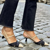 Florette - Elegantní slingback boty