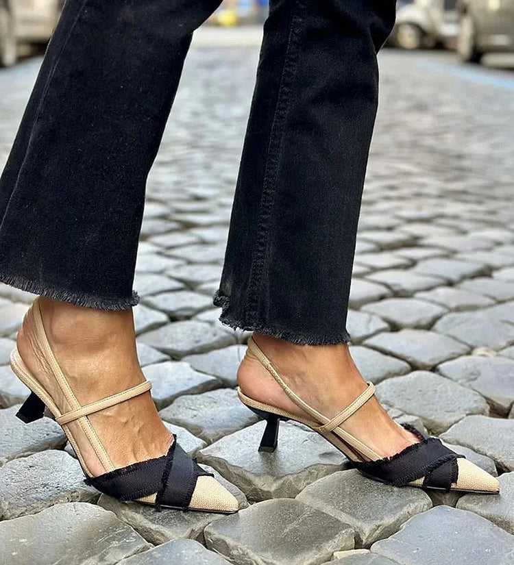 Florette - Elegantní slingback boty