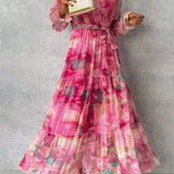 Luísa - Květinové Zavinovací Šaty