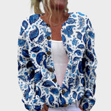 Maria - Podzimní květinový cardigan