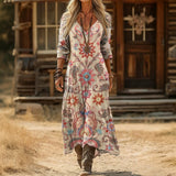 Maria - Casualní dlouhé šaty s vintage inspirací