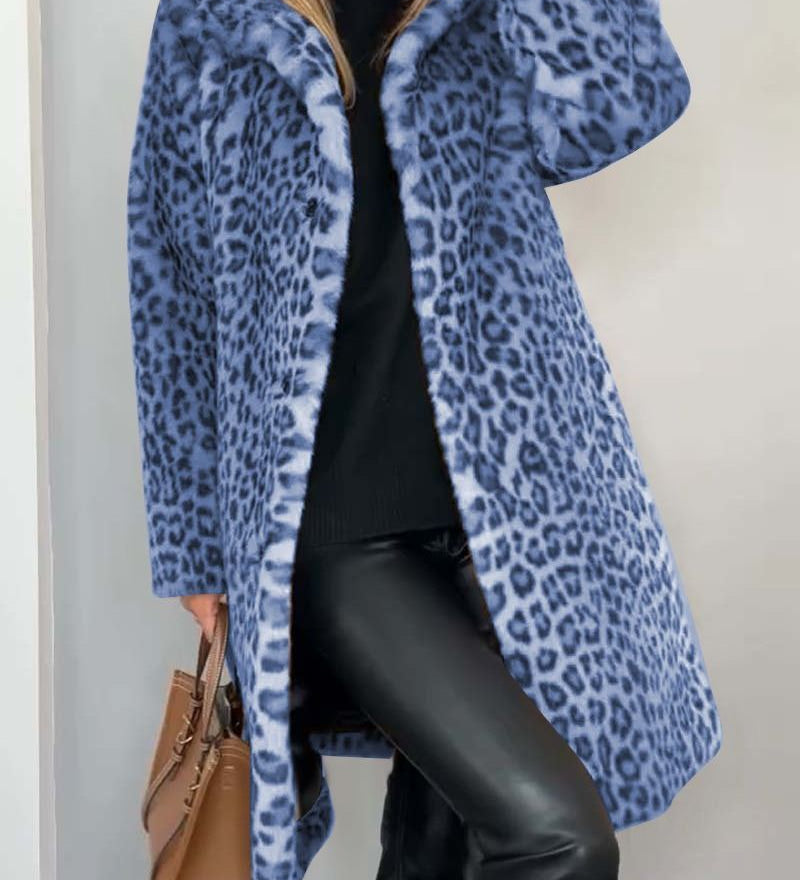Leia - Dlouhý leopardí kabát