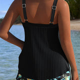 Serafina - Tankini s pruhy a spodní částí bikiny ve dvou kusech
