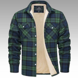 Tiago - Trucker kabát s pruhy z fleece