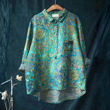 Cátia - Casualní Retro Umělecká Košile