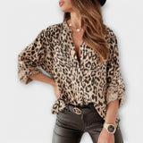 Iara - Moderní blůza s leopardím potiskem