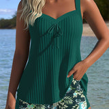 Serafina - Tankini s pruhy a spodní částí bikiny ve dvou kusech