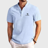 Kamelový Retro Polo