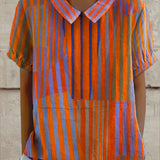 Nina - Geometrická pruhovaná košile