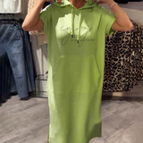 Sásquia - Casual šaty s kapucí