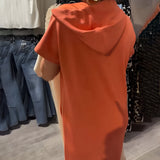 Sásquia - Casual šaty s kapucí