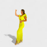 Lúcia - Neonové flamenco šaty