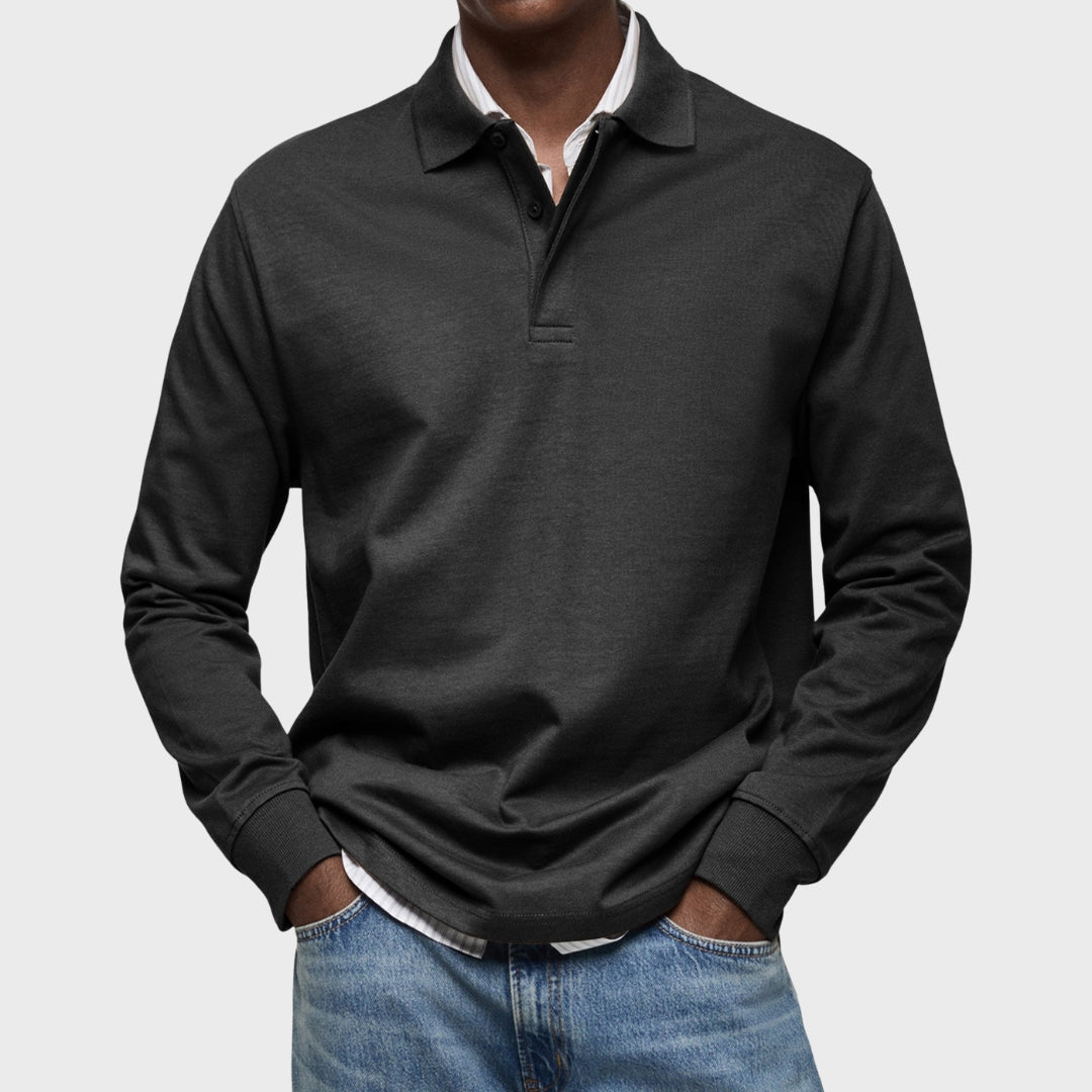 Eduardo - Luxusní Polo S Dlouhými Rukávy