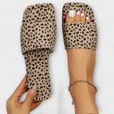 Elisabete - Plátěné mokasíny s leopardím vzorem