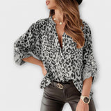 Iara - Moderní blůza s leopardím potiskem