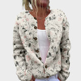 Margarida - Podzimní květinový cardigan