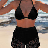 Adelaide - Elegantní bikiny set z hladké krajky