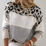 Júlia - Casual Leopardí Svetr