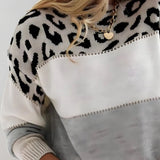 Júlia - Casual Leopardí Svetr