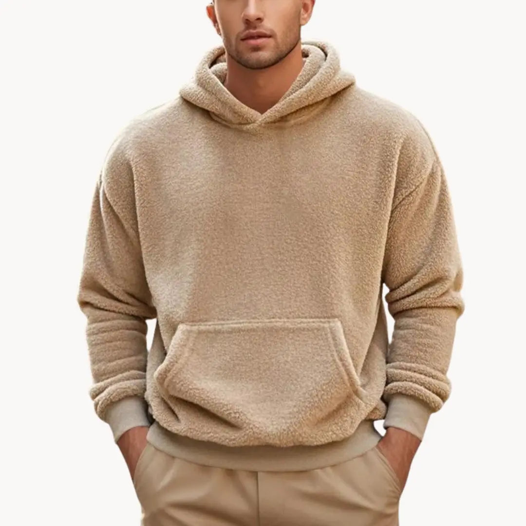 Mikina - Směs fleece s kapucí