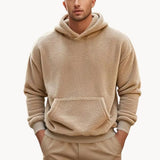 Mikina - Směs fleece s kapucí