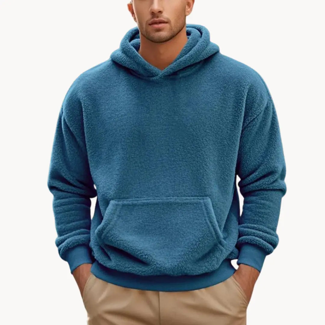 Mikina - Směs fleece s kapucí