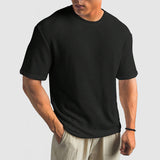 T-Shirt z Mřížkované Tkaniny - Udržení Tvaru