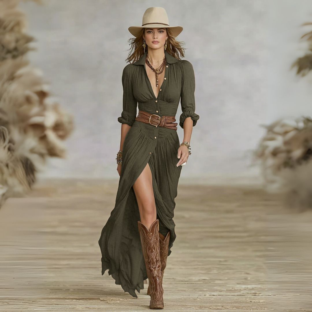 Sara - Maxi elegantní šaty