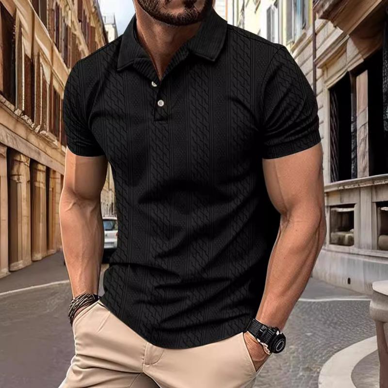 Polo Košile - Relaxovaná Jacquard Textura