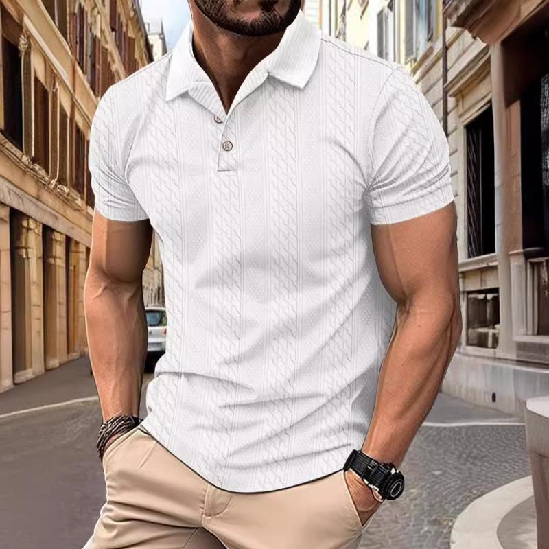 Polo Košile - Relaxovaná Jacquard Textura