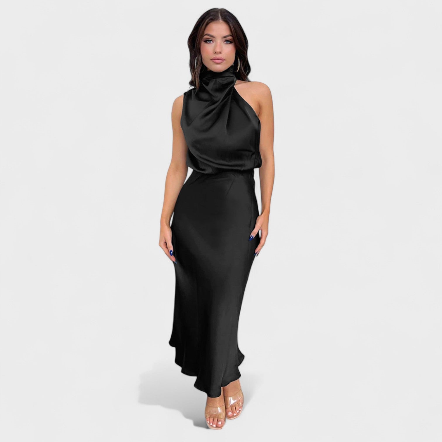 Alba - Satinové šaty Elegance