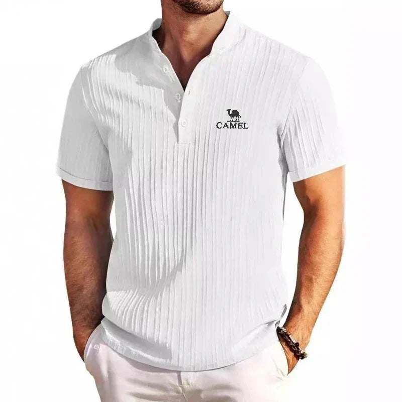 Kamelový Retro Polo
