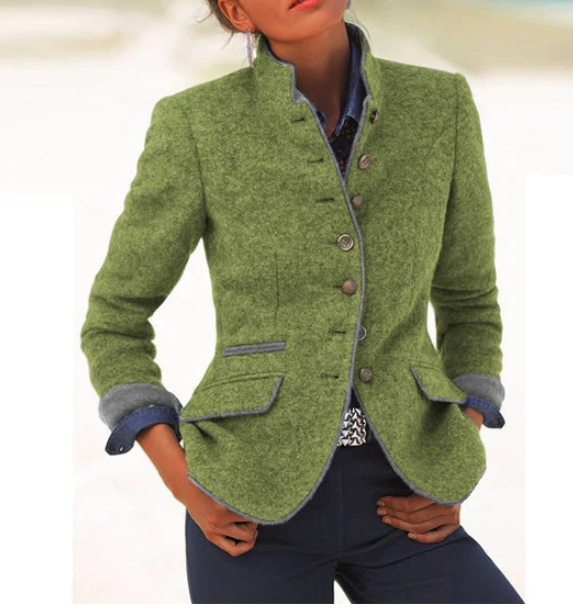 Valéria - Elegantní Cardigan s Vysokým Límcem