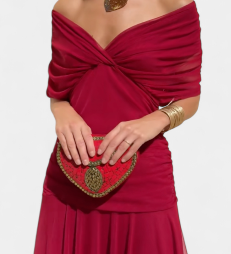 Luana - Elegantní šaty s výstřihem do V