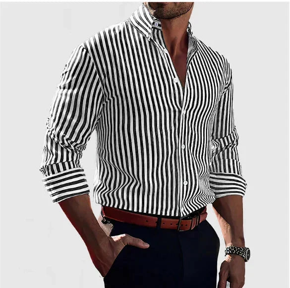 Overshirt Soft Blend - Pruhy