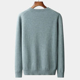 João - Svetr s kulatým výstřihem z míchané pleteniny