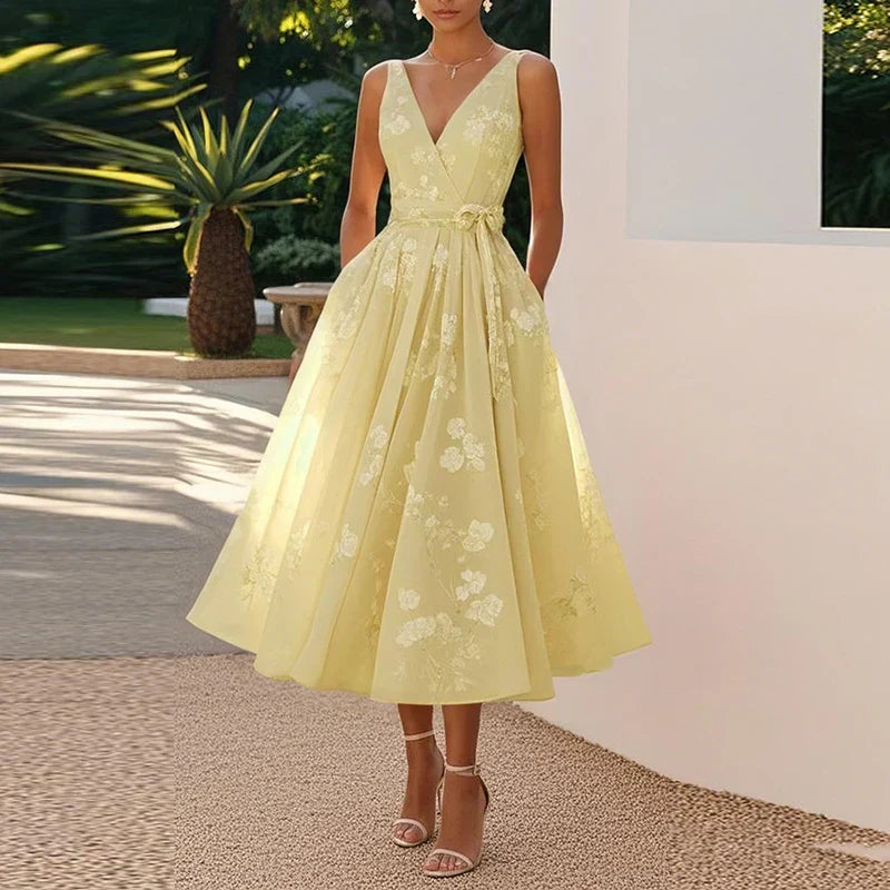 Catarina - Elegantní Midi Šaty