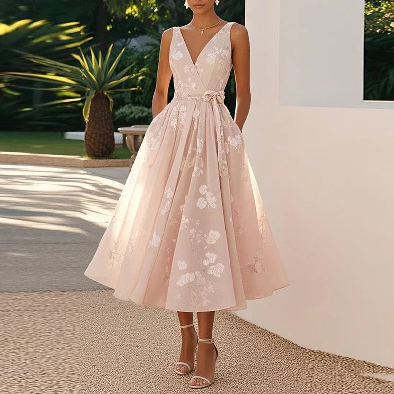 Catarina - Elegantní Midi Šaty