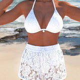 Adelaide - Elegantní bikiny set z hladké krajky