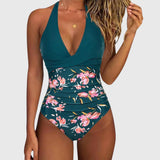 Flávia - Elegantní plavky pro ženy s výstřihem do V