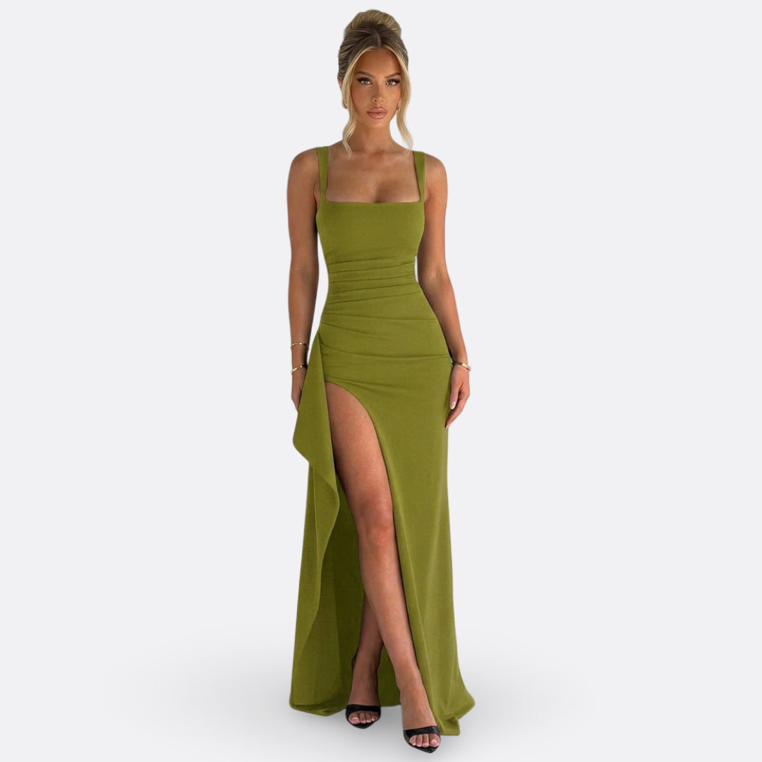 Vitória - Elegantní Maxi Formální Šaty s Otevřenými Zády