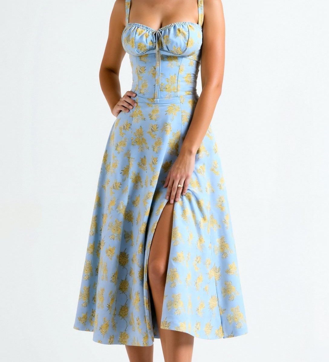Júlia - Elegantní Midi Šaty