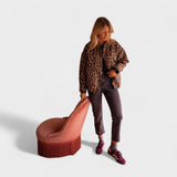 Rosa - Moderní kabát s leopardím vzorem