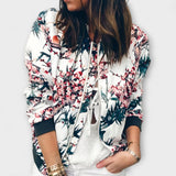 Andreia - Elegantní květinová bomber bunda