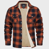 Tiago - Trucker kabát s pruhy z fleece