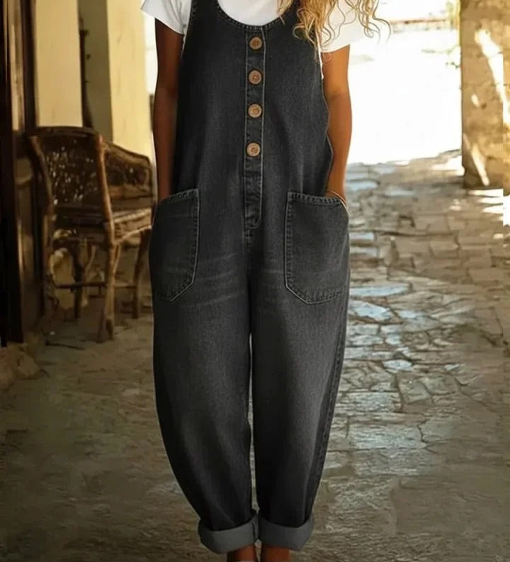 Graça - Vintage Washed Denim Overal