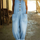 Graça - Vintage Washed Denim Overal