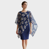 Amalie - Elegantní šaty s květinovým topem z chiffon